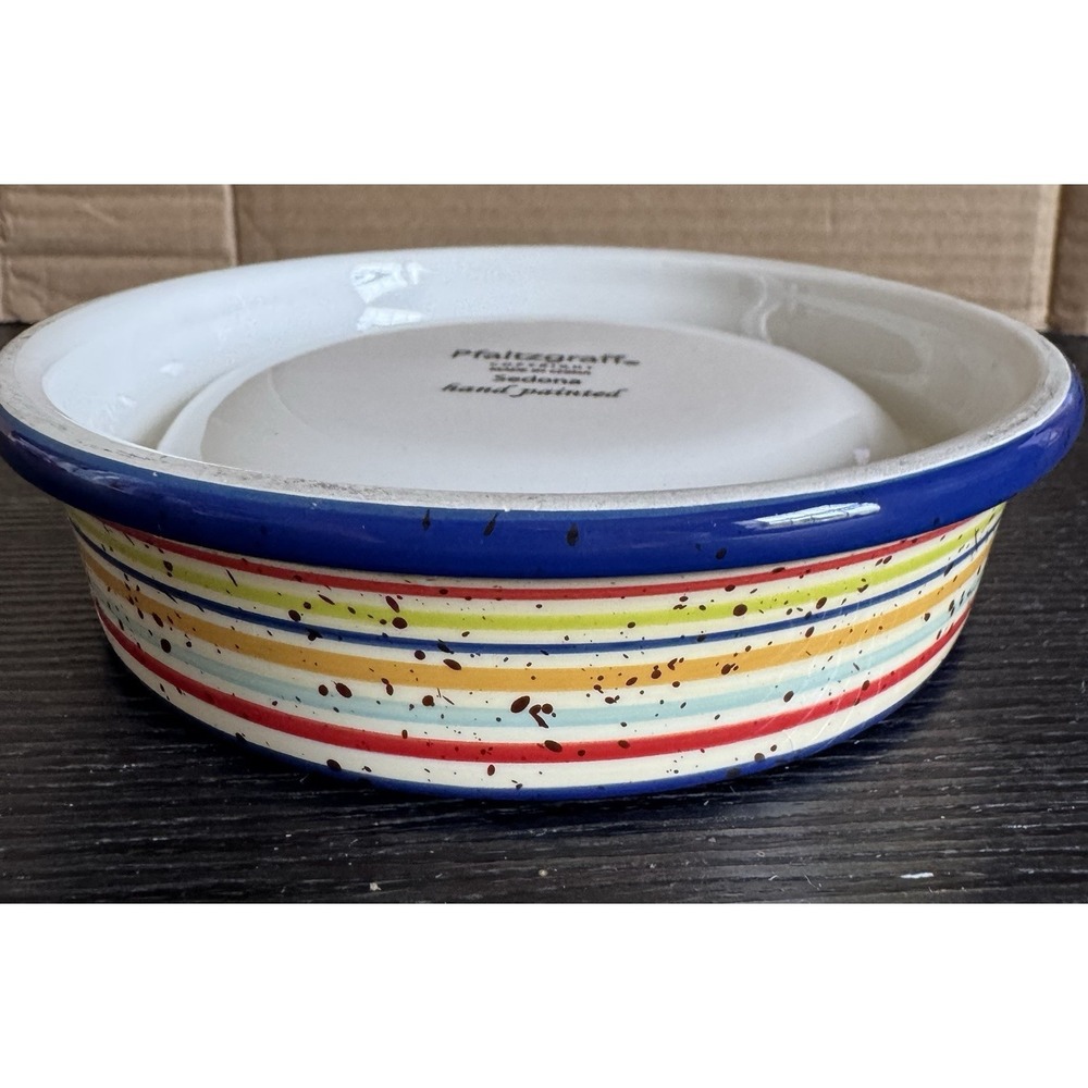 Pfaltzgraff Sedona Hand-Painted Cat Pet Food Dish Beautiful Craftsmanship 5" - Picture 4 of 5